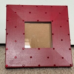 Red Picture Frame w/ red polka dot gems